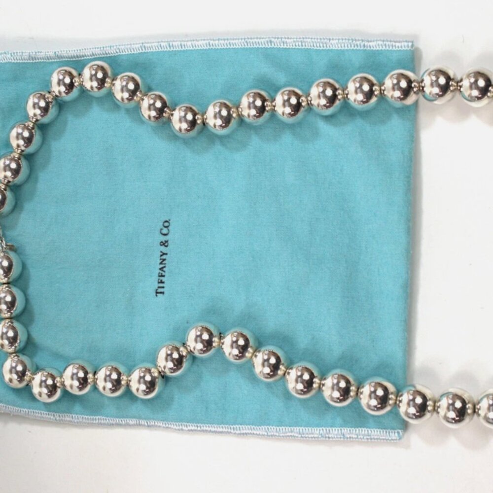 Tiffany & Co Sterling Silver Ball Bead Necklace